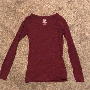 Red long sleeve shirt